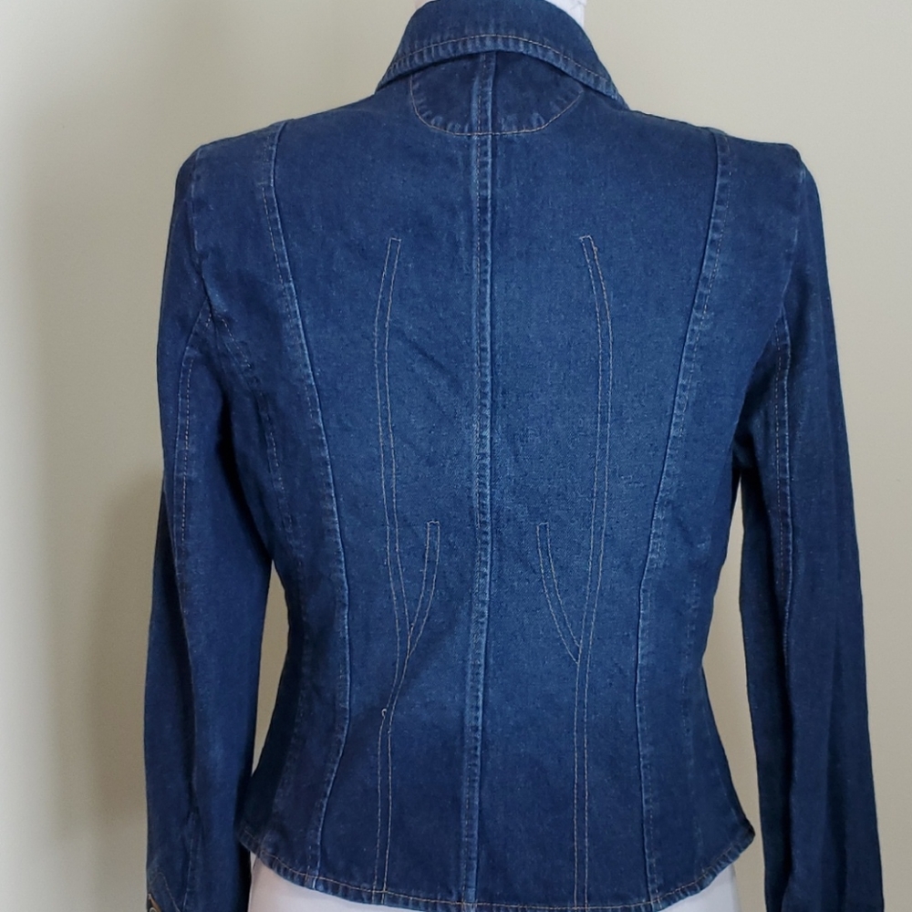 Unique Rave Jean Jacket –Size Small - Picture 10 of 13